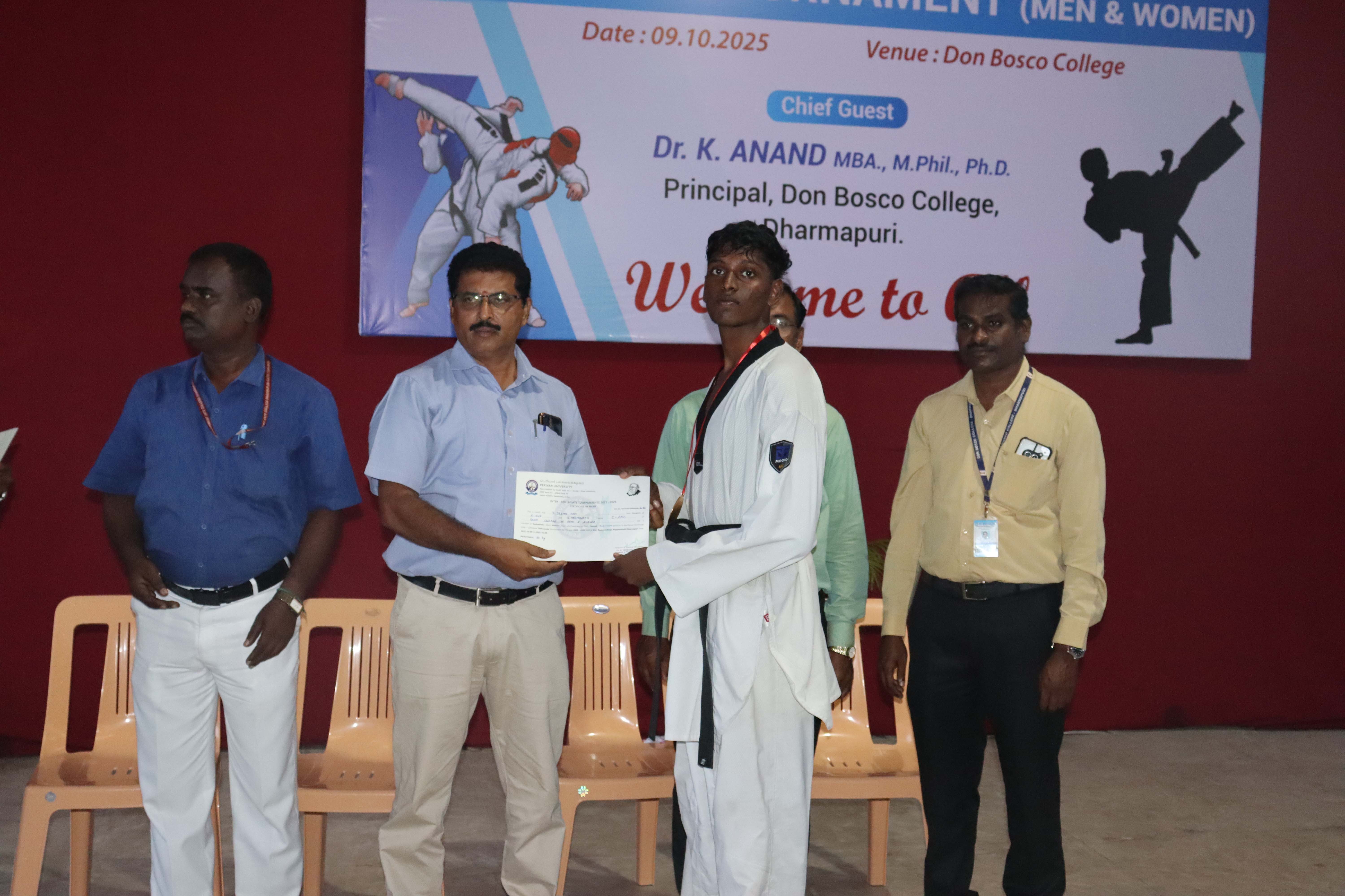 Periyar University Inter Collegiate TEAKWONDO Tournament