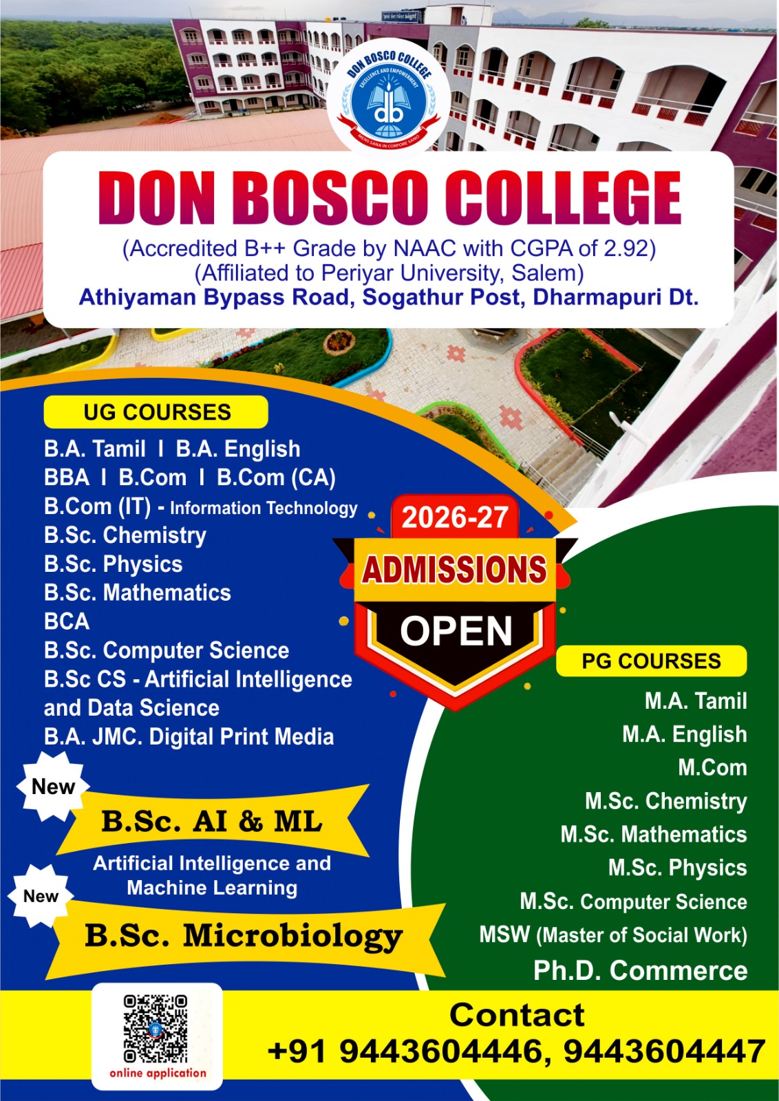 College Admission 2026 - 2027